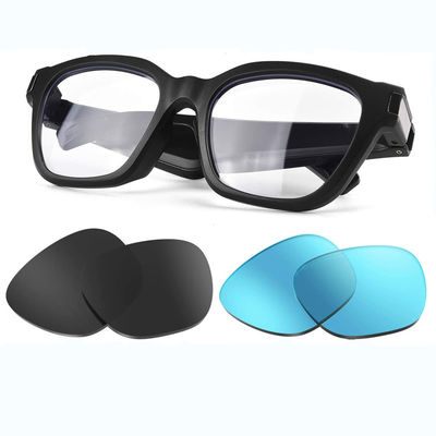 Óculos de sol da música de Bluetooth  do Eyewear do policarbonato um toque do botão