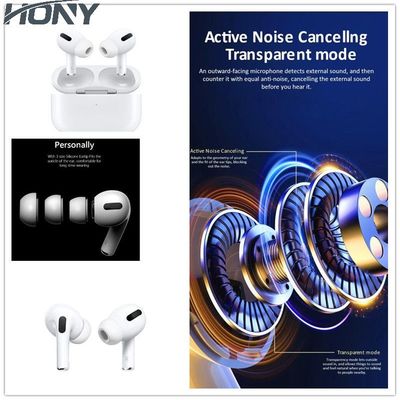 Fone de ouvido sem fio do ANC TWS de Bluetooth para o cancelamento do ruído de Apple 3