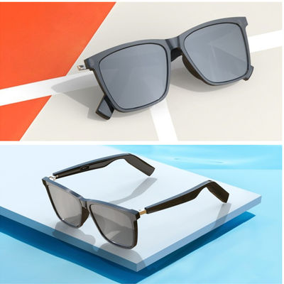 Auriculares sem fio do esporte dos vidros espertos exteriores novos de Bluetooth dos óculos de sol de Bluetooth 5,0 com os anti óculos de sol azuis do microfone