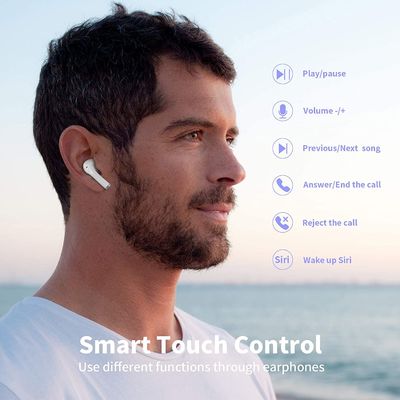 Bluetooth 5,0 fones de ouvido estereofônicos impermeáveis sem fio de Earbuds TWS na orelha