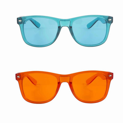 Grupo do estilo dos vidros da terapia da cor o pro de 10 cores, humor colorido relaxa óculos de sol