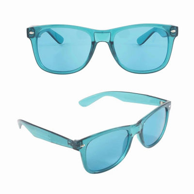 O humor azul dos óculos de sol da lente da proteção UV400 relaxa óculos de sol da terapia