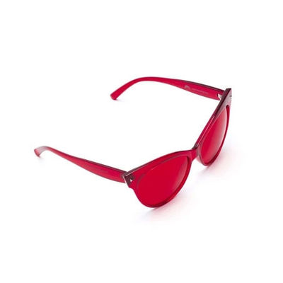 Dos óculos de sol na moda das máscaras das mulheres vidros feitos sob encomenda de Logo Protective Color Therapy Sun