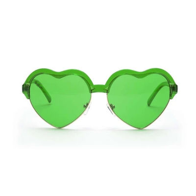 Os óculos de sol na moda dos vidros do coração Uv400 das mulheres dos vidros de Sun iluminam a aumentação de vidros