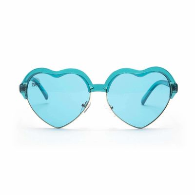 Quadro do coração de Chromotherapy Aqua Blue Colour Therapy Sunglasses