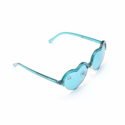 Quadro do coração de Chromotherapy Aqua Blue Colour Therapy Sunglasses