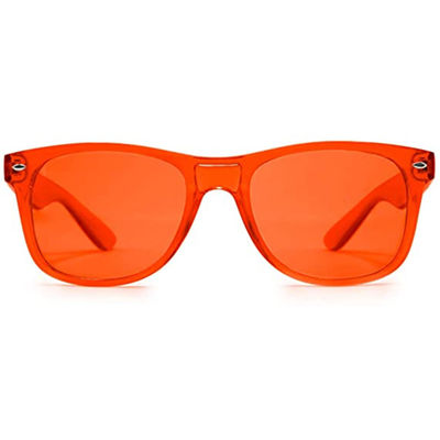 Óculos de sol da forma para a lente colorida da terapia das máscaras do vintage dos homens das mulheres vidros desproporcionados